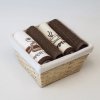 INSPIO Uterák Košík froté ov - Čas na kávu - Cappucino hnedá INSPIO Uterák Košík froté ov - Čas na kávu - Cappucino hnedá