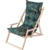 Skladacia záhradná stolička s vankúšom MARLENA zelená tráva, ekolen Skladacia záhradná stolička s vankúšom MARLENA zelená tráva, ekolen