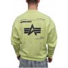 Alpha Industries mikina pánska LOGO BP Sweater arctic lime