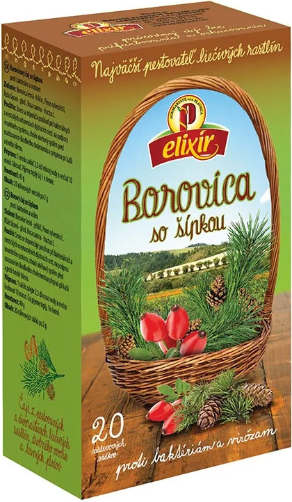 Agrokarpaty Borovicový čaj so šípkou 20 x 2 g