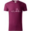 EKG cestná cyklistika - Tričko z organickej bavlny - M ( Fuchsiová ) EKG cestná cyklistika - Tričko z organickej bavlny - M ( Fuchsiová )