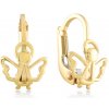 Lillian Vassago Detské zlaté náušnice, anjel LLV06-GER168 Lillian Vassago Detské zlaté náušnice, anjel LLV06-GER168