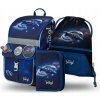 Školský ruksak s viacerými priehradkami BAAGL modrý Školský ruksak s viacerými priehradkami BAAGL modrý