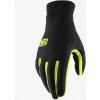 100% rukavice BRISKER EXTREME fluo žltá/čierna - S 100% rukavice BRISKER EXTREME fluo žltá/čierna - S