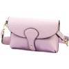 Dámska kožená kabelka cez rameno Luka 24-076 levanduľovo fialová, crossbody 22 x 15 x 6 cm Dámska kožená kabelka cez rameno Luka 24-076 levanduľovo fialová, crossbody 22 x 15 x 6 cm