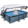 EXIT TOYS Exit Wood bazén s filtráciou a kupolou 220x150x65cm, sivý, NOVINKA EXIT TOYS Exit Wood bazén s filtráciou a kupolou 220x150x65cm, sivý, NOVINKA