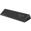 LC Power LC-HUB-ALU-2B-10 7 portů USB Hub čierna; LC-HUB-2B-10 LC Power LC-HUB-ALU-2B-10 7 portů USB Hub čierna; LC-HUB-2B-10