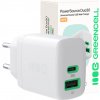 GreenCell Napájací adaptér PowerSource Duo30, USB-C + USB-A, 30W, biely GreenCell Napájací adaptér PowerSource Duo30, USB-C + USB-A, 30W, biely