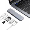 SES 6v1 Redukcia z USB-C na USB Type C, USB3.0, TF, SD karty pre Nový Apple MacBook Pro 13 SES 6v1 Redukcia z USB-C na USB Type C, USB3.0, TF, SD karty pre Nový Apple MacBook Pro 13