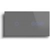 BSEED Smart WiFi vypínač s dotykovým stmievačom, sklenený panel 157 mm Sivá 1 BSEED Smart WiFi vypínač s dotykovým stmievačom, sklenený panel 157 mm Sivá 1