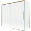 Mexen Rox vaňová zástena 2-krídlová zasúvacia 180 + 80 x 150 cm, transparentná, brúsená meď - 8C9-180-080-65-00 Mexen Rox vaňová zástena 2-krídlová zasúvacia 180 + 80 x 150 cm, transparentná, brúsená meď - 8C9-180-080-65-00