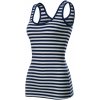 Tielko dámske Malfini Sailor Top - modré-biele, L Tielko dámske Malfini Sailor Top - modré-biele, L