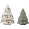 Vianočné dekorácie Yule, stromčeky, 2 ks Vianočné dekorácie Yule, stromčeky, 2 ks