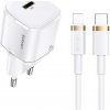 Usams nabíjačka USAMS Load. sieť. 1xUSB-C T36 mini 20W + USB-C-Lightning kábel biely/biely PD3.0 Fast Charging XFKXLOGTL02 (US-CC124 + US-SJ484) Usams nabíjačka USAMS Load. sieť. 1xUSB-C T36 mini 20W + USB-C-Lightning kábel biely/biely PD3.0 Fast Charging XFKXLOGTL02 (US-CC124 + US-SJ484)