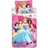 Bavlnené detské obliečky na jednolôžko 140x200 cm Princezné Bavlnené detské obliečky na jednolôžko 140x200 cm Princezné