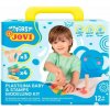 JOVI BABY plastelína 4x38g + 3 drevené pečiatky JOVI BABY plastelína 4x38g + 3 drevené pečiatky
