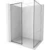 MEXEN/S - Kioto Sprchová zástena Walk-in 90 x 90, čierny vzor, biela 800-090-202-20-70-090 MEXEN/S - Kioto Sprchová zástena Walk-in 90 x 90, čierny vzor, biela 800-090-202-20-70-090