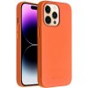 AppleMix QIALINO Apple iPhone 14 Pro - Podpora MagSafe koža - oranžové AppleMix QIALINO Apple iPhone 14 Pro - Podpora MagSafe koža - oranžové