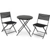 Rauman Záhradný balkónový set Macario - 2 miesta, čierna Rauman Záhradný balkónový set Macario - 2 miesta, čierna