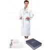 Soft Cotton Luxusný pánsky župan MARINE MAN s uterákom a s osuškou v darčekovom balení Biela S + uterák + osušky + box