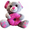 Šedá myška s donutom 45 cm Šedá myška s donutom 45 cm