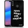 Picasee silikónový čierny obal pre Huawei P20 Lite - Black Dollar Picasee silikónový čierny obal pre Huawei P20 Lite - Black Dollar