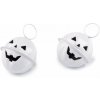 Rolnička tekvica halloween Ø24 mm - 2 ks 1 biela krúžok Rolnička tekvica halloween Ø24 mm - 2 ks 1 biela krúžok