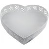 Kovový podnos v tvare srdca K3846/3 Kovový podnos v tvare srdca K3846/3