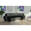 Rohová rozkladacia sedačka AGER čierno-tmavošedá Rohová rozkladacia sedačka AGER čierno-tmavošedá