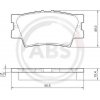 Sada brzdových platničiek kotúčovej brzdy A.B.S. 37545 Sada brzdových platničiek kotúčovej brzdy A.B.S. 37545
