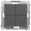 Vypínač 4-násobný (elektronický) sivá SIMON55 (Simon) Vypínač 4-násobný (elektronický) sivá SIMON55 (Simon)