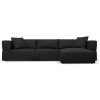 Milo Casa rohová pohovka čierna