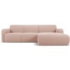 ! Micadoni Home rohová pohovka z textílie buklé Molino Ružová