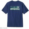 Patagonia Boardshort Logo Pocket Responsibili tričko, clement blue M Patagonia Boardshort Logo Pocket Responsibili tričko, clement blue M