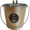 JUKO Nerez kyblík s háky na krmení, vodu 3,7 l KUKO JUKO Nerez kyblík s háky na krmení, vodu 3,7 l KUKO