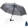 Impact 190T pongee RPET Aware deštník auto-open/close šedý Impact 190T pongee RPET Aware deštník auto-open/close šedý