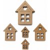 Drevené domčeky 5 ks Drevené domčeky 5 ks