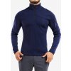 Sensor Merino Upper pánská mikina krátký zip deep blue