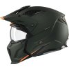 MT Helmets Streetfighter SV S Solid A6 matná zelená otvorená prilba s maskou - M - 57-58 cm MT Helmets Streetfighter SV S Solid A6 matná zelená otvorená prilba s maskou - M - 57-58 cm