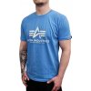 Alpha Industries Basic T Shirt Mediteranian blue tričko pánske Farba: modrá, Veľkosť: XXL Alpha Industries Basic T Shirt Mediteranian blue tričko pánske Farba: modrá, Veľkosť: XXL