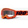 Zjazdové okuliare 100% ACCURI 2 Clear Lens - Orange Zjazdové okuliare 100% ACCURI 2 Clear Lens - Orange