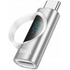 Adaptér/reduktor HOCO - meranie napájania LCD - USB-C samec na Lightning samica - strieborný Adaptér/reduktor HOCO - meranie napájania LCD - USB-C samec na Lightning samica - strieborný