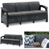 Záhradná pohovka Allibert Corfu Love Seat Max - Graphite Záhradná pohovka Allibert Corfu Love Seat Max - Graphite