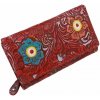 Dámska peňaženka kvetinová červená MERCUCIO 15 kariet