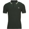 Fred Perry Polokošele s krátkym rukávom TWIN TIPPED FRED PERRY SHIRT Zelená Fred Perry Polokošele s krátkym rukávom TWIN TIPPED FRED PERRY SHIRT Zelená