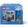 LEGO® svačinový set City modrý box + láhev LEGO® svačinový set City modrý box + láhev