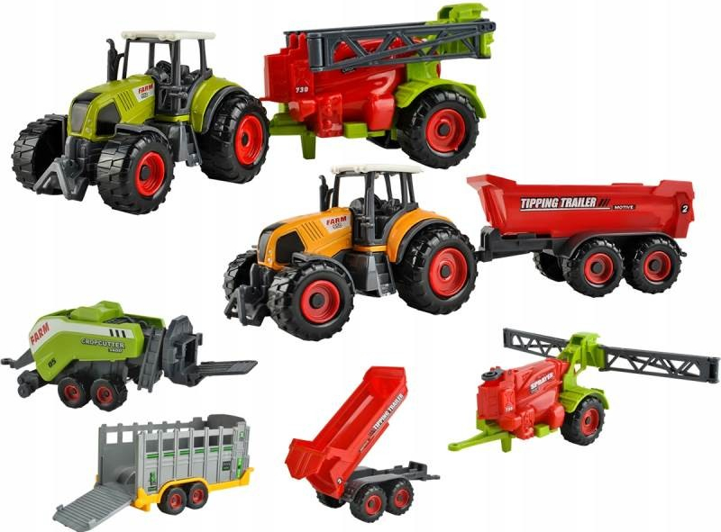 ISO Sada farma s traktorom 2 ks + stroje 4 ks 6136