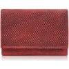 Paolo Peruzzi Dámska kožená peňaženka s geometrickým vzorom malá vintage RFID T-112-HRD | červená T-112-HRD Paolo Peruzzi Dámska kožená peňaženka s geometrickým vzorom malá vintage RFID T-112-HRD | červená T-112-HRD