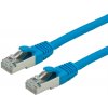 S/FTP (PiMF) Patchkábel LSOH 1m cat.6, modrý, Cu S/FTP (PiMF) Patchkábel LSOH 1m cat.6, modrý, Cu