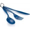 GSI Outdoors Tekk Cutlery Set blue Modrá příbor GSI Outdoors Tekk Cutlery Set blue Modrá příbor